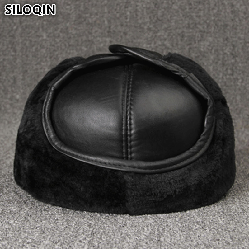 Winter Trapper Hat - SILOQIN Người Đàn Ông của Da