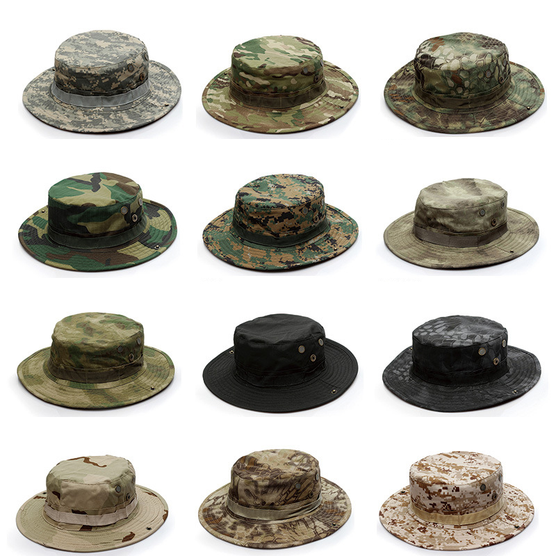 Outdoor Bucket Hat Thicken Cam - đánh giá và giá Boonie Hat Tactical