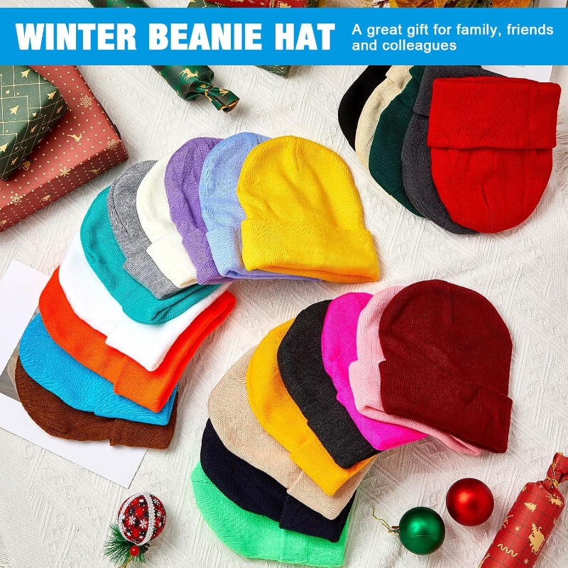 1pc Winter Warm Thick Beanie H - đánh giá và giá Beanie Cuffed Knit