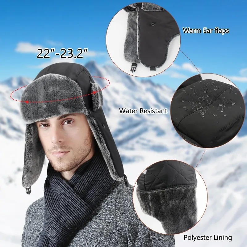Snow Ski Army Military Ushanka - đánh giá và giá Trapper Hat Ear Flap