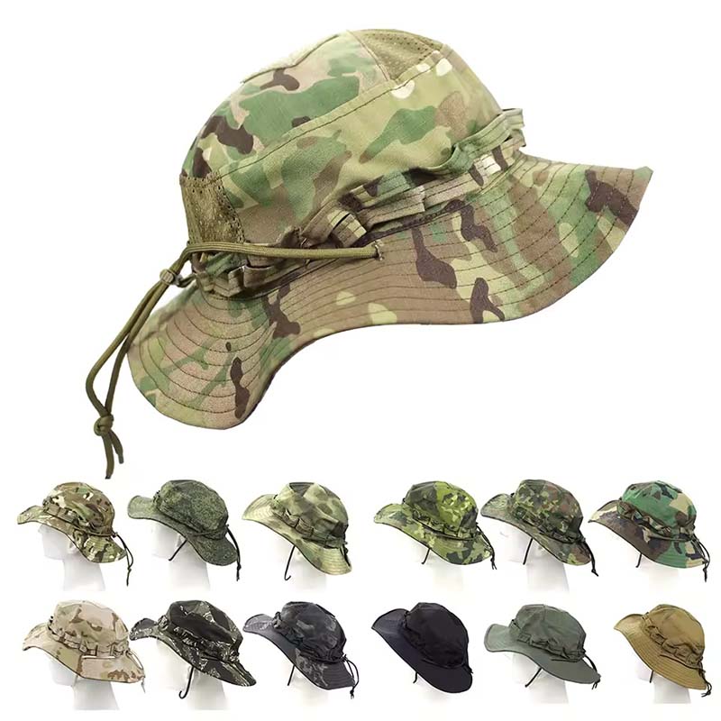 Outdoor Bucket Hat Camouflage  - đánh giá và giá Boonie Hat Tactical