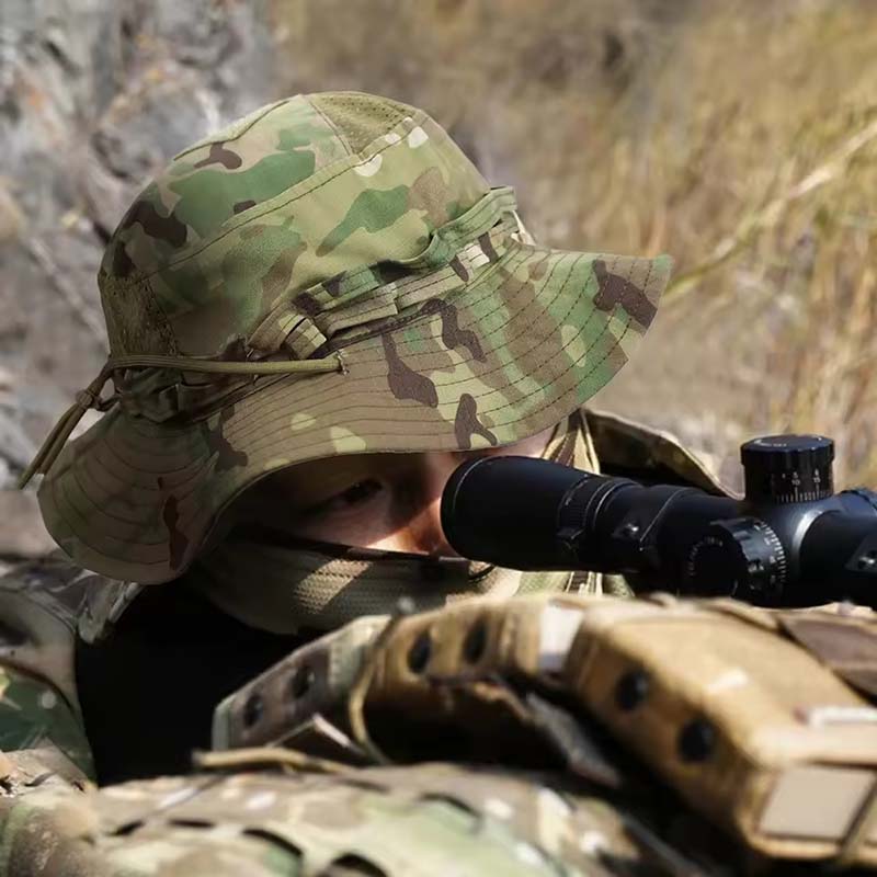 Outdoor Bucket Hat Camouflage  - đánh giá và giá Boonie Hat Tactical