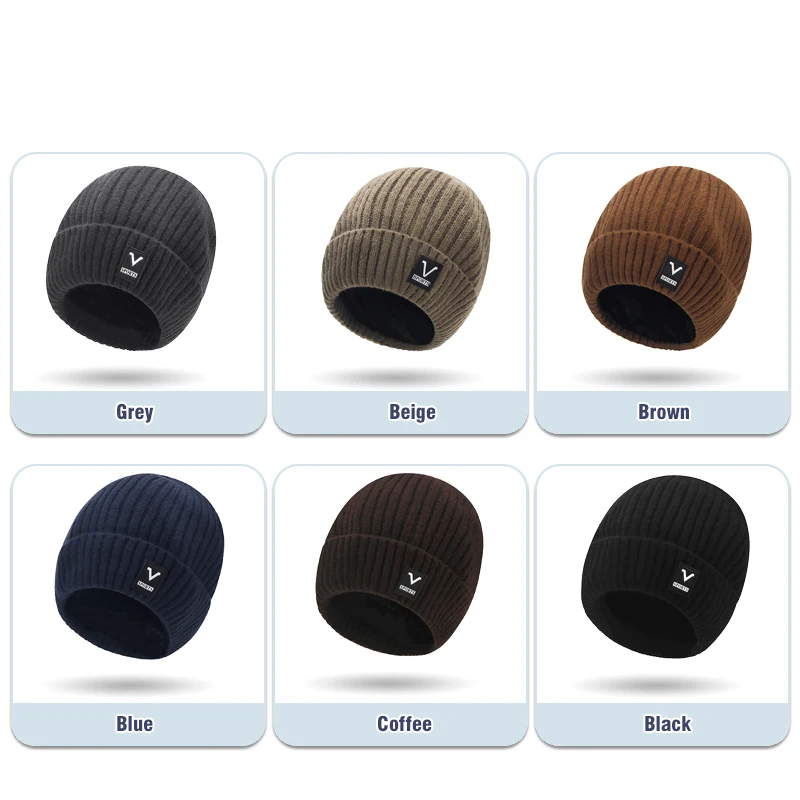 Beanie Men Slouchy Knit Skull  - đánh giá và giá Beanie Cuffed Knit