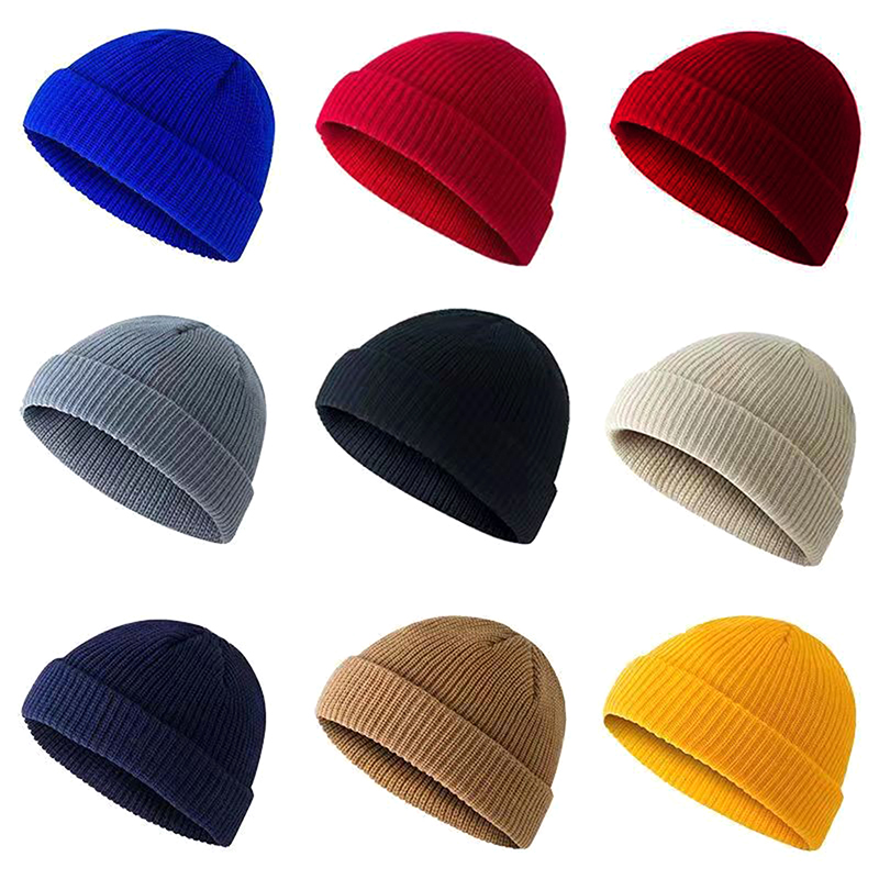 1Pcs Winter Warm Unisex Wool B - đánh giá và giá Beanie Cuffed Knit